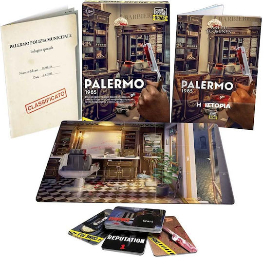 Board Game Crime Scene Palermo 1985 for 1+ Players 18+ Years Old AS