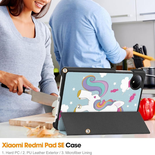 Techsuit Foldpro Klappdeckel Mehrfarbig (Redmi Pad SE 8.7")