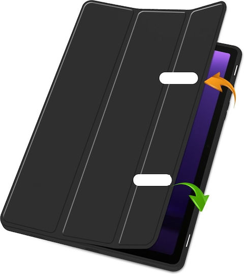 Smartcase Flip Cover Neagră (Samsung Galaxy Tab S7+, S8+, S7 FE, S9 FE+, S9+)