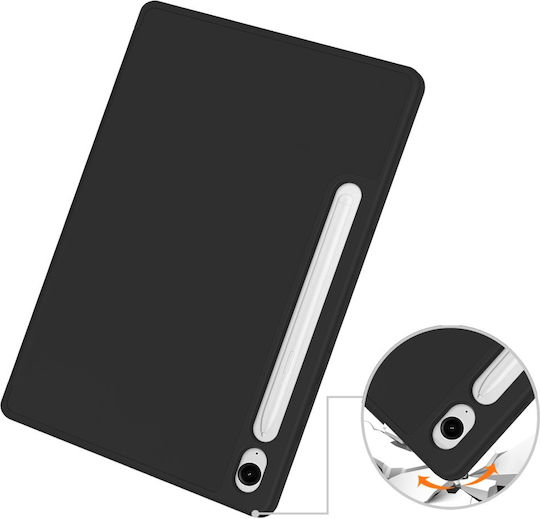 Smartcase Flip Cover Neagră (Samsung Galaxy Tab S7+, S8+, S7 FE, S9 FE+, S9+)