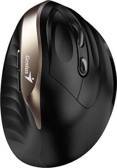 Genius Ergo 8250S Kabellos Ergonomisch Maus Black/Gold