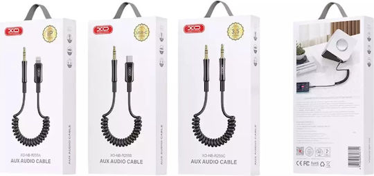 XO 3,5mm Klinkenkabel 3,5mm Stecker - 3,5mm Stecker Schwarz 1m Nb-r255c