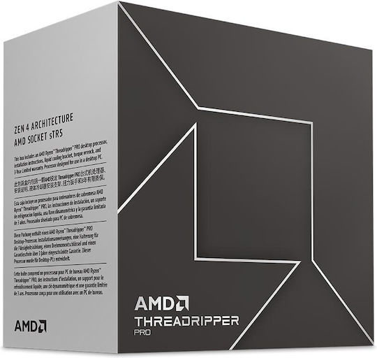 AMD Ryzen Threadripper Pro 7995WX 2.5GHz Επεξεργαστής 96 Πυρήνων για Socket sTR5 σε Κουτί