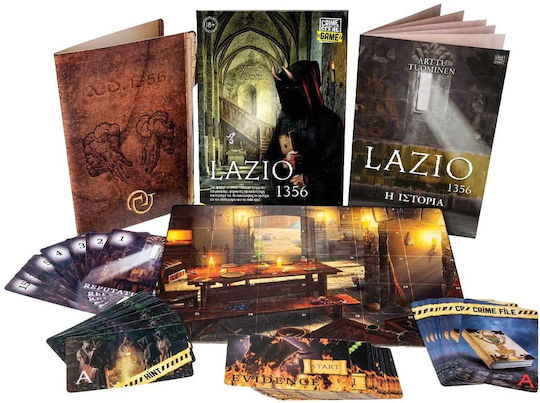 Board Game Crime Scene Lazio 1356 for 1+ Players 18+ Years Old AS