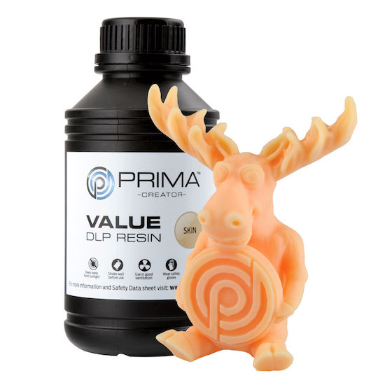 PrimaCreator Value UV / DLP Resin for 3D Printer Skin 500ml (PV-RESIN-B405-0500-SK)