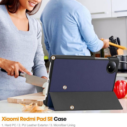 Techsuit Foldpro Klappdeckel Blau (Redmi Pad SE 8.7")