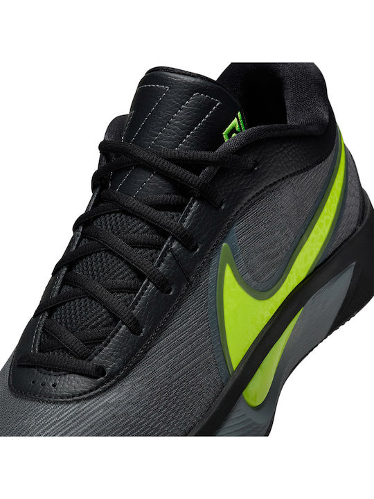 Giannis Freak 6 Low Basketball Shoes Black / Volt / Cool Grey / Stadium Green