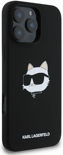 Karl Lagerfeld Back Cover Silicone Black (iPhone 16 Pro Max, Karl Lagerfeld)