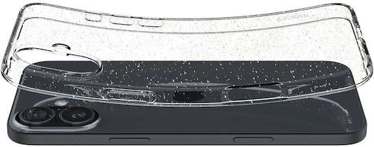 Spigen Liquid Crystal Glitter Umschlag Rückseite Silikon 0.3mm Crystal Quartz (iPhone 16 Plus)