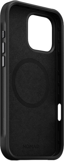 Nomad Rugged Задна корица Пластмаса / Силикон 1.11мм Черен (iPhone 16 Pro)
