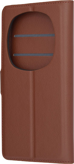 Techsuit Book Δερμάτινο Καφέ (Honor Magic6 Pro)