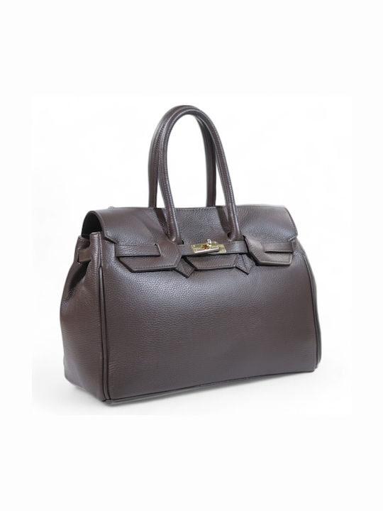 Passaggio Leather Leather Women's Bag Tote Hand Brown