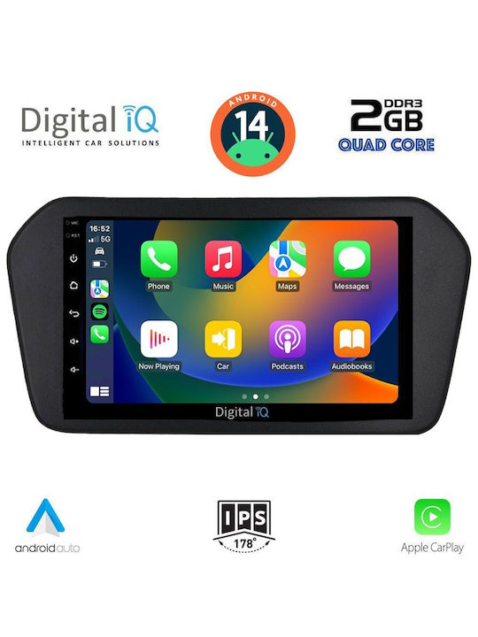 Digital IQ Car Audio System for Suzuki Vitara 2022 (Bluetooth/USB/WiFi/GPS/Apple-Carplay/Android-Auto) with Touch Screen 9"