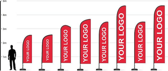 Flying Banner 4.5 Meters Print 70cm X 400cm Aluminium 1mm 70cm X 400cm