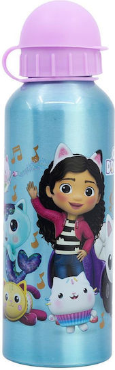 Stor Gabby Dollhouse Kinder Trinkflasche aus Aluminium Gabby 530ml (Verschiedene Designs/Farben)