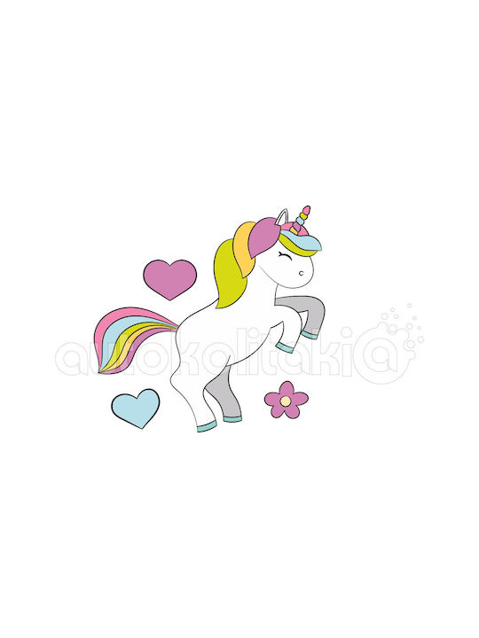 Kids Wall Sticker Happy Unicorn 120cm X 120cm