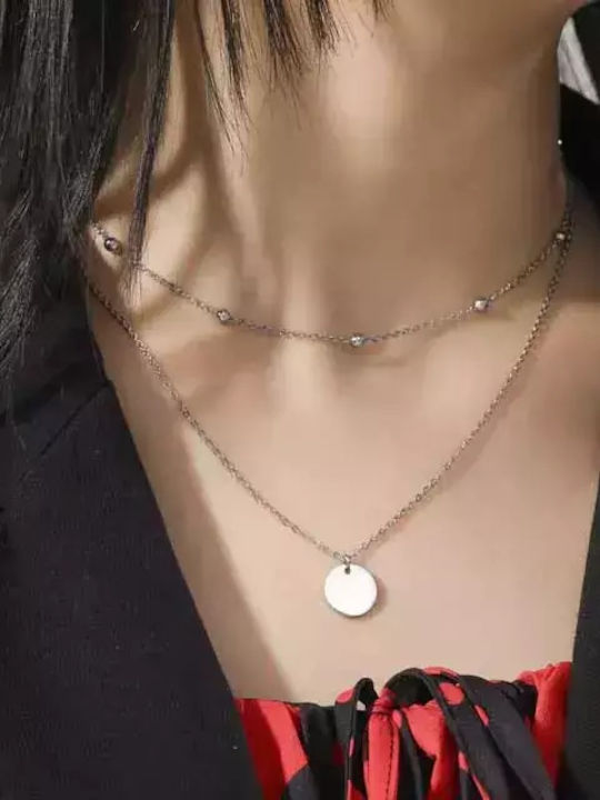 Bode Double Necklace Made of Steel