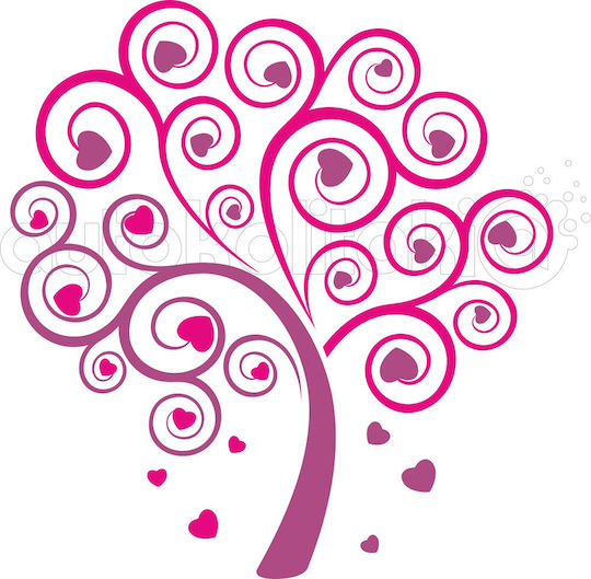 Love Tree Wall Sticker 50cm X 47cm