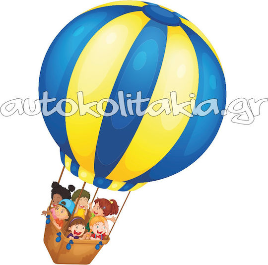 Hot Air Balloon Wall Sticker Kids 120cm X 165cm