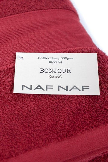 Viokarpet Bath Towel Casual Line 80x150cm Burgundy