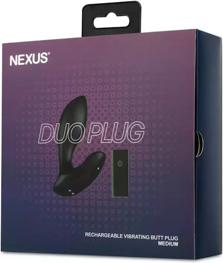 Nexus Vibrating Anal Plug Remote Control Black
