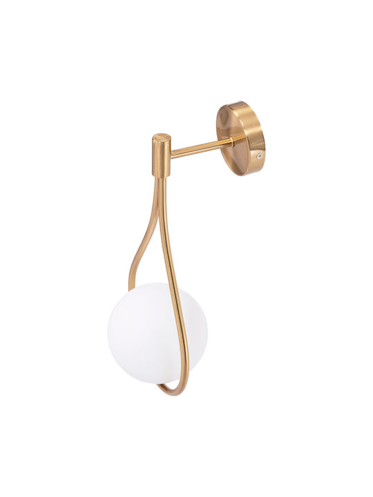 HomeMarkt Bais Modern Lamp Wall with Socket E27 Gold 21cm