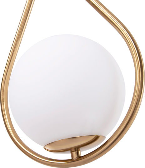 HomeMarkt Bais Modern Wall Lamp with E27 Lamp Bulb Base Gold 21x4cm