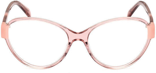 Emilio Pucci Rame Ochelari Pentru Femei Acetat Ochi De Pisică Roz EP5206 074