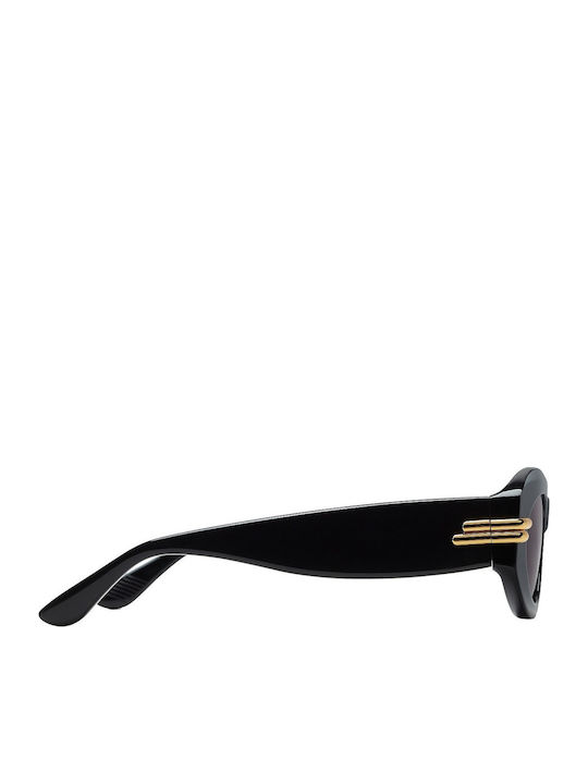 Bottega Veneta Damen Sonnenbrille mit Schwarz Kunststoff Gestell und Gray Linse BV1322S 001