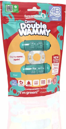 Screaming O Двоен Вибриращ Пръстен Wammy Зелен