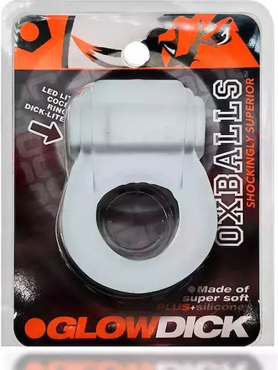 Oxballs Glowdick Вибриращ пенис пръстен Прозрачен
