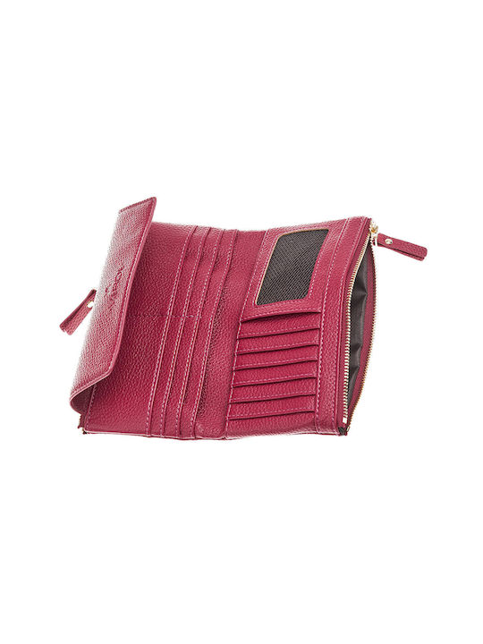 Verde Large Women's Wallet Burgundy