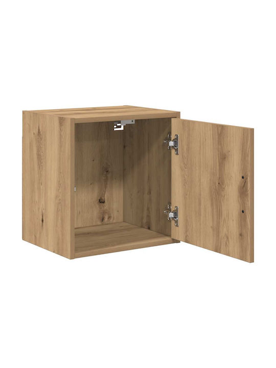 Wall Living Room Cabinet Made of Particle Board Oak 40x30x41cm