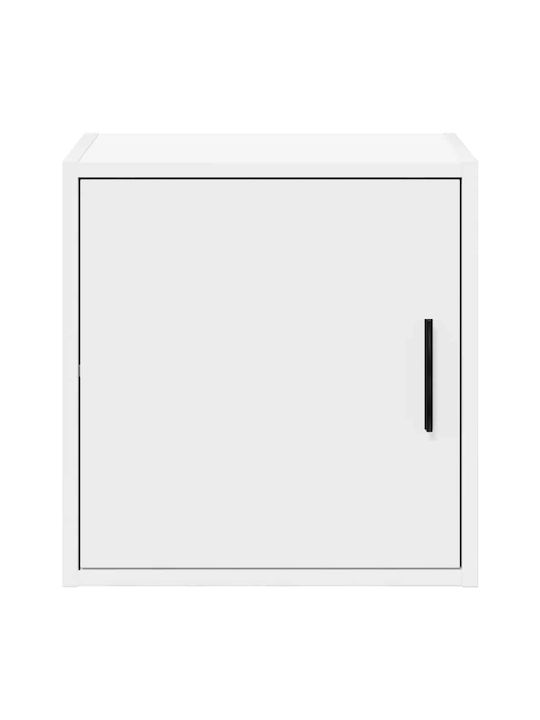 Wall Living Room Cabinet made of Particle Board White 40x30x41cm