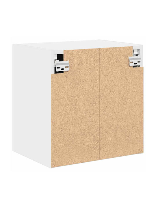 Wall Living Room Cabinet made of Particle Board White 40x30x41cm