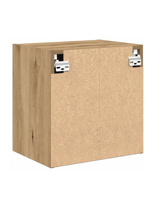 Wall Living Room Cabinet Made of Particle Board Oak 40x30x41cm
