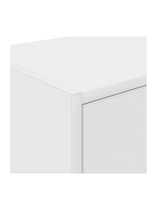 Wall Living Room Cabinet made of Particle Board White 40x30x41cm