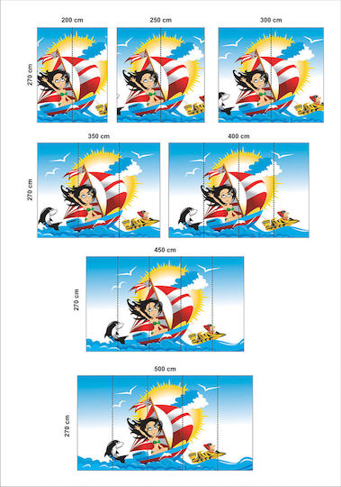 Self-Adhesive Wallpaper Sea Sports 290cm