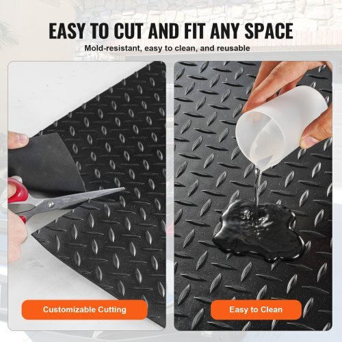 Vevor Plastic Floor PVC 3mm in Roll with Width 1.2m (price per sq.m)