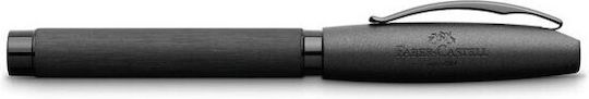 Faber Castell Essentio Aluminium Black 148480 Fountain Pen 4005401484837 Nibs Medium