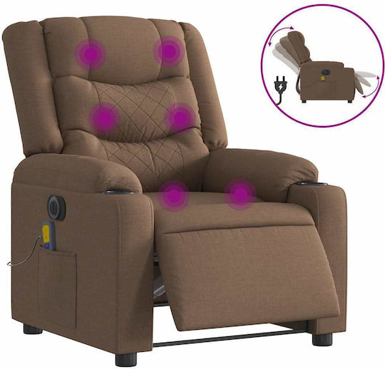 Relax Armchair Massage with Footstool Coffee 77x93x99cm