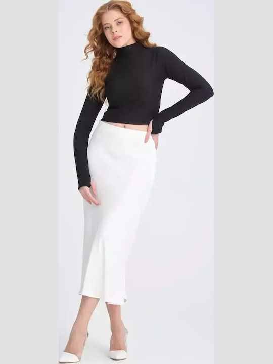 Bluze damă Crop Bumbac Mânecă lungă Negru