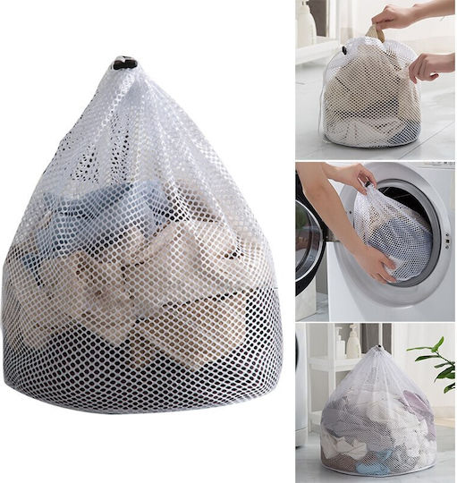 Clothes Lingerie Protection Bag Compatible Washing Machine Tumble Dryer Premium Textile Material White 50 X 60 Cm Original Deals