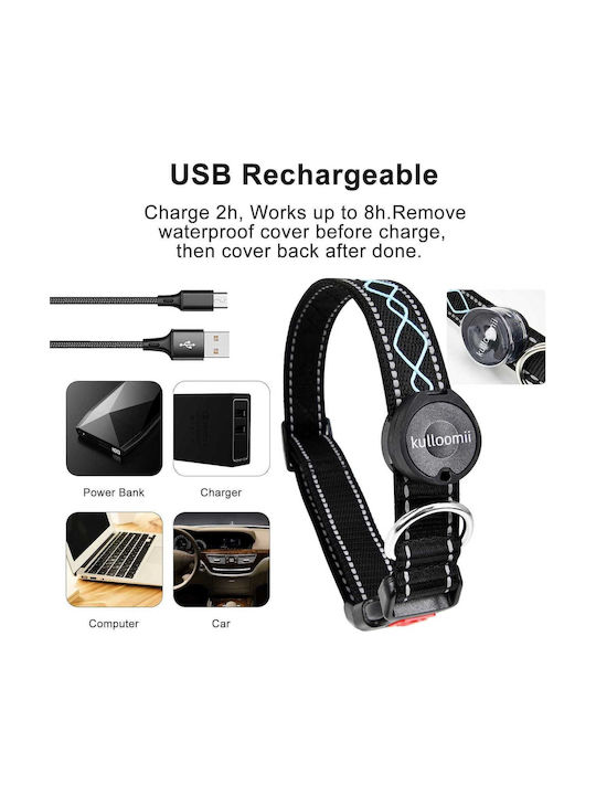 Dog Collar LED Light Reflective Strip USB