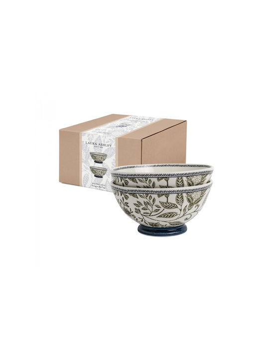 Laura Ashley Müslischüssel Rund Keramik mit Durchmesser 15.5cm 2Stück
