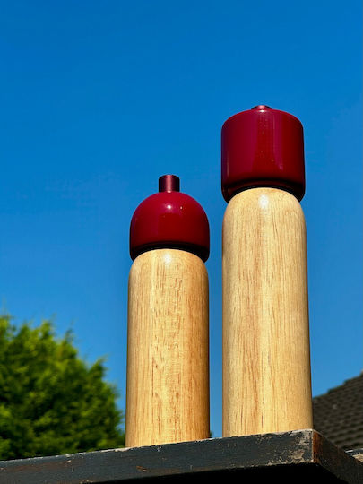 Maegen Manual Set Spice Mills made of Ceramic in Red Color 18.8cm 1pcs