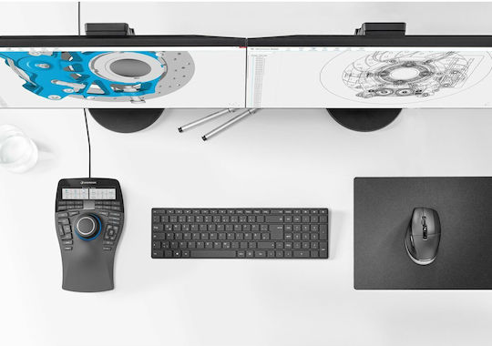 3D Connexion Spacemouse Enterprise Kit Безжичен Мишка Черен