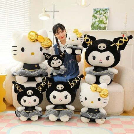 Sanrio Kuromi Hello Kitty Jucărie de Pluș 80cm 8434-2 | Skroutz