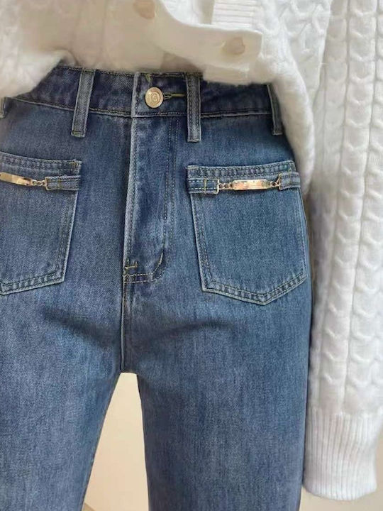 High Waist Women's Jean Trousers