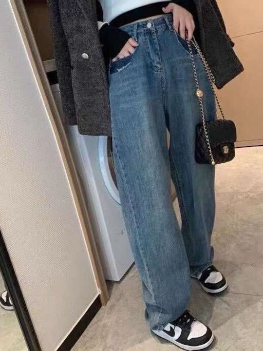 High Waist Women's Jean Trousers